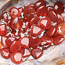 Carnelian pendant in the shape of a heart