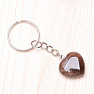 Keychain with smoky heart size M