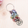 Chakra keychain with lotus flower