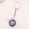 Keychain with lapis lazuli and a dragon