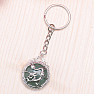 Keychain with green aventurine and dragon