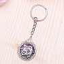 Keychain with amethyst and dragon