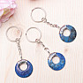 Keychain Circle with lapis lazuli