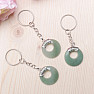 Keychain Circle of green aventurine