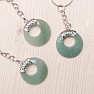 Keychain Circle of green aventurine