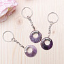 Amethyst ring keychain