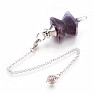 Amethyst brass pendulum