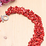 Coral chopped wide necklace