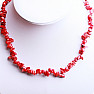 Chopped coral necklace