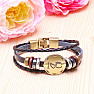 Leather bracelet for Gemini sign