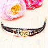 Leather bracelet for Gemini sign