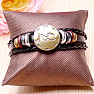 Leather bracelet for Gemini sign