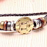 Leather bracelet for the sign of Libra