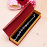 Paper gift box with magnetic closure for bracelets 5 x 22 cm