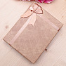 Paper gift box with ribbon for jewelry sets 12.5 x 16 cm