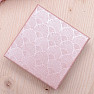 Paper gift box pink for rings and earrings 7.5 x 7.5 cm