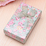 Paper gift box green green for rings and earrings 8 x 5 cm