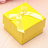 Paper gift box yellow for rings 5 x 5 cm