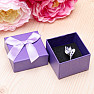 Paper gift box purple for rings 5 x 5 cm