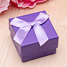 Paper gift box purple for rings 5 x 5 cm