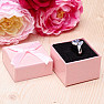 Paper gift box pink for rings 5 x 5 cm