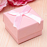 Paper gift box pink for rings 5 x 5 cm