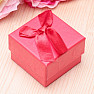 Paper gift box red for rings 5 x 5 cm