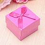 Paper gift box of cyclamen for rings 5 x 5 cm