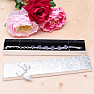 Silver paper gift box for bracelets 4.3 x 21.5 cm