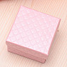 Paper gift box pink patterned on rings 5 x 5 cm