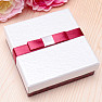 Paper gift box with ribbon for all types of jewelry 9 x 9 cm