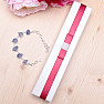 Paper gift box with ribbon for bracelets 4 x 20 cm