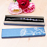 Paper gift box with flower for bracelets 4.8 x 22 cm