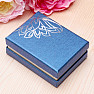 Paper gift box with flower for rings and earrings 9 x 6.8 cm