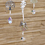 Angel and heart Feng Shui window curtain made of metal and rainbow crystals