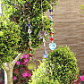 Tree of life Feng Shui curtain to the window of metal and rainbow crystal