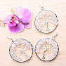 Quartz crystal pendant Tree of life