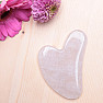 Gua sha made of crystal heart shape