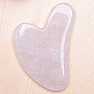 Gua sha made of crystal heart shape