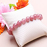 Strawberry crystal bracelet made of beads 10 mm