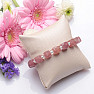 Cut strawberry crystal and seed beads bracelet RB Design 136