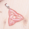 Crystal Cherry Pendant Triquetra