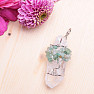 Crystal crystal pendant with aventurine