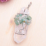 Crystal crystal pendant with aventurine