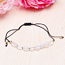 Moonstone white bracelet with Shamballa clasp