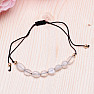 Moonstone white bracelet with Shamballa clasp