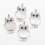 Crystal glittering fashion pendant in the form of an owl