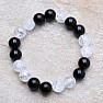 Crystal cracked extra bracelet with onyx