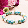 Jadeite and cracked crystal bracelet RB Design 129