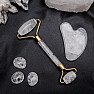 Massage roller and gua sha crystal heart shape gift set